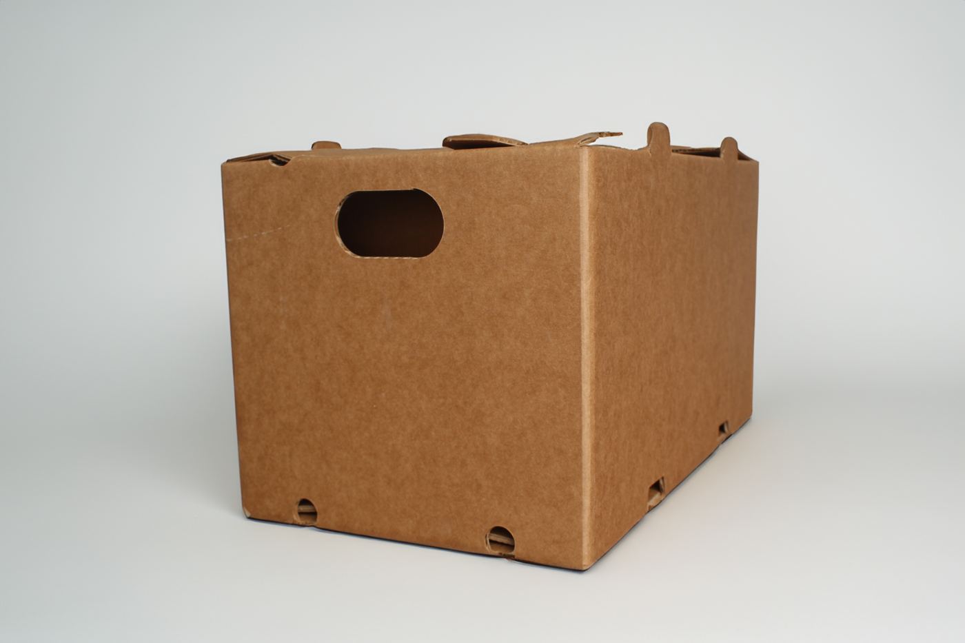 Caja de cartón para brócoli, disponible en acabado encerado